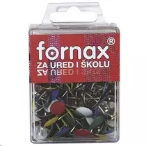 Rajzszeg/rajzszög  BC-22 színes műanyag dobozban Fornax
