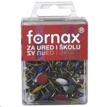 Rajzszeg/rajzszög  BC-22 színes műanyag dobozban Fornax