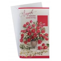 Képeslap 7 ARGUS 15-6463A Anyák napjára szeretettel tulipán csokor KF.