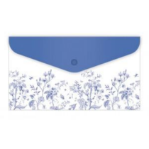 Irattartó patentzáras ARGUS LA/4 PP fekvő csekktartó kék virágos1641-0354