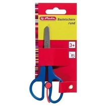 Herlitz iskolai olló, tompa, 13 cm, jobbkezes, vágáskönnyítővel