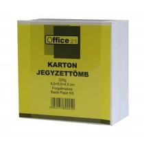 Tépőtömb OFFICE 21 (9,5x9,5x4,5) 170g kartonból fehér