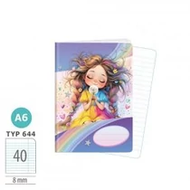 Füzet ARGUS A/6 40 lapos Rainbow Ella 1598-0426-2