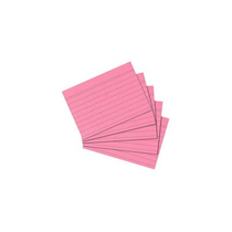 Kartotékkártya A7 / 100 ív, vonalas, rózsaszín