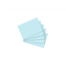 Kartotékkártya A7 / 100 ív, vonalas, kék