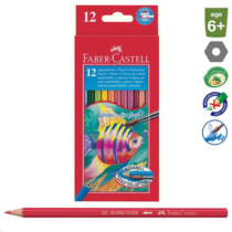 FC-Színes ceruza készlet   12db-os aquarelle +ecset