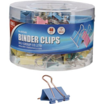 Binder csipesz 25 mm-es Deli 8554 színes   48db/csomag