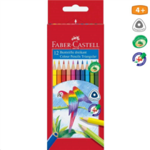 FC-Színes ceruza készlet   12db-os papagáj háromszögű
