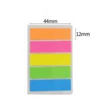 Post-it széljelölő neon Deli 9063 44x12mm 5x20 lapos