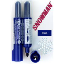 Filc táblaíró utántölthető Snowman RBG kék gömb