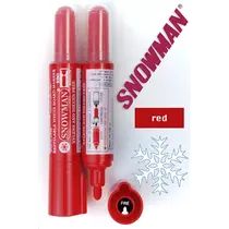 Filc táblaíró utántölthető Snowman RBG piros gömb