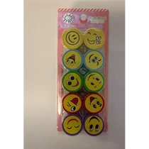 Színes smiley nyomda 10db-os