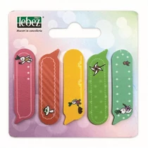 Jelölőcímke LEBEZ műanyag 5 x 25 lap, (45 x 12mm), 6 klf. Mintával 21721