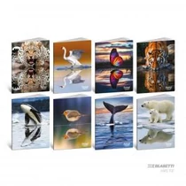 Füzet BLASETTI A/4 80g kemény fedeles vonalas 42l ANIMAL MIRROR HT  2025/10 db/csg/ 9057M