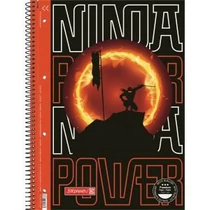 Spirálfüzet BRUNNEN A/4 80 lapos 90gr-os perforált lyukasztott Ninja vonalas 024 1067927321