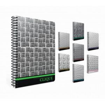 Spirálfüzet GIPTA Clique A/4 keményfedeles PP borítással 100 lapos vonalas 4485