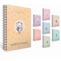 Spirálfüzet GIPTA Kitty Cat A/4 PP borítással 100 lapos vonalas 7281