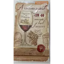 Képeslap ARGUS 7-es születésnap, tekerős legjobb évjárat, bor