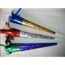 Trombita papír 30cm ÖBLÖS, HOLOGRAMOS