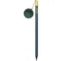 Grafit ceruza BRUNNEN kerek fekete fa, zöld pomponnal a végén "Pompom" 025 (24db/disp) 102732939