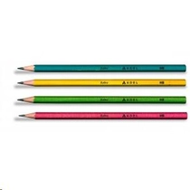 Grafit ceruza ADEL hatszögletes színes test Retro HB  2061