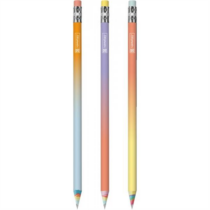 Grafit ceruza BRUNNEN HB Rainbow Paper radíros,3 pasztell színnel ( 32db/displ. ) 102906012