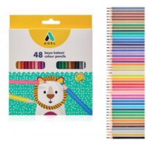 Színes ceruza 48/klt ADEL hatszögletes színes test 2112000014000