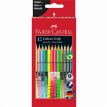 FC-Színes ceruza készlet   12db-os GRIP (pasztell,neon,metál színek)