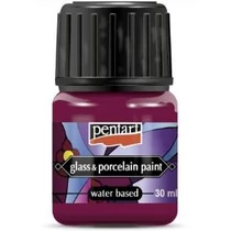 Üveg és porcelánfesték 30 ml magenta