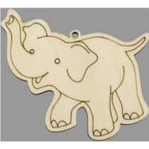 Fafigura, 5 db/csomag - elefánt 10