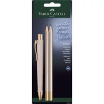 Faber-Castell golyóstoll szett 1db-os POLY BALL URBAN XB-s heggyel + 2db grafitceruza halvány