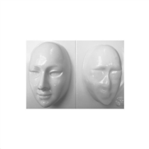 Gipszkiöntő forma, normál - Könnyített közepes maszk