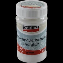 Glitteres dekupázs ragasztólakk 100 ml