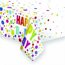 Terítő POLMAK (120x180cm) papír letörölhető 0034601 Happy Birthday