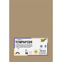 Színes papír, A4, 130 g, 100 lap, FOLIA, őzbarna
