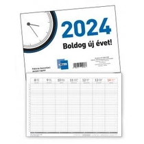 Asztali naptár félórás beosztású hátlappal A/4 2025 általános