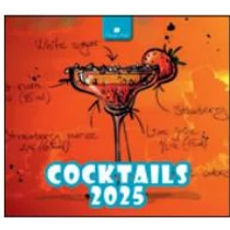 Képes asztali naptár TBFAL-HH (15x13) 2025 COCKTAILS