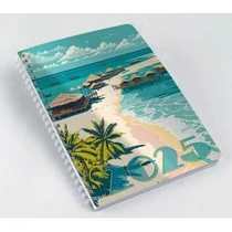 Heti agenda spirálozott REALSYSTEM A/5 2025 beach 57