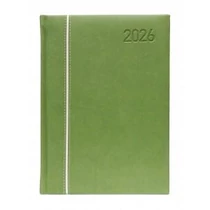 Napi agenda OFFICE 21 A/5 2026 függőlegesen varrott zöld/világoszöld