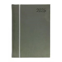 Napi agenda  OFFICE 21  A/5 2026  függőlegesen varrott prémium szürke