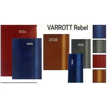 Napi agenda SZEKSZÁRD B/5 2026 varrott REBEL grafitszürke