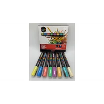 UNI POSCA PC-5M 8DB-OS KÉSZLET PASZTELL (világoszöld, tengerzöld, barack, korall, napsárga, világoskék, levendula, elefántcsont)