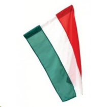 Zászló magyar (60x40cm) hurkolt PE címer nélkül