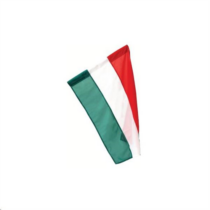 Zászló magyar (90x60cm) hurkolt PE címer nélkül