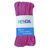 Raffia HEYDA 50g természetes anyagból rózsaszín  204887787