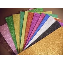 Öntapadós dekorgumi - glitteres, királykék 20x30 cm