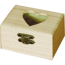 Fadoboz mini szív alakú betétes 8 x 4,5 x6 cm