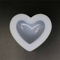 Professzionális szilikon öntőforma, átlátszó, szív 8 x 7 x 3,8 cm