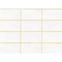 Nyomásra tapadó Etikett címke, 20x38mm, 5 lap, 12 címke/lap 60 db-os