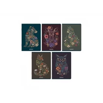 Herlitz füzet Florimals A5/60 lap vonalas, soft touch fóliával